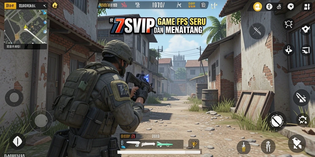 Gameplay seru dalam 7SVIP dengan aksi menembak yang intens.