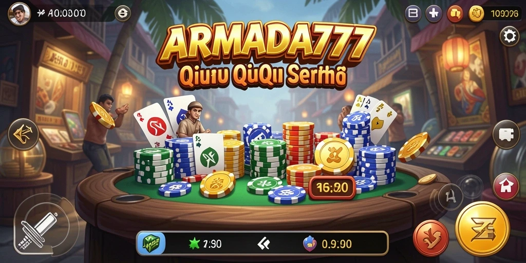 Screenshot gameplay QiuQiu yang menegangkan di ARMADA777.