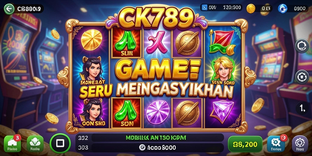 Tampilan gameplay seru CK789 dengan mesin Slot yang beraneka ragam.