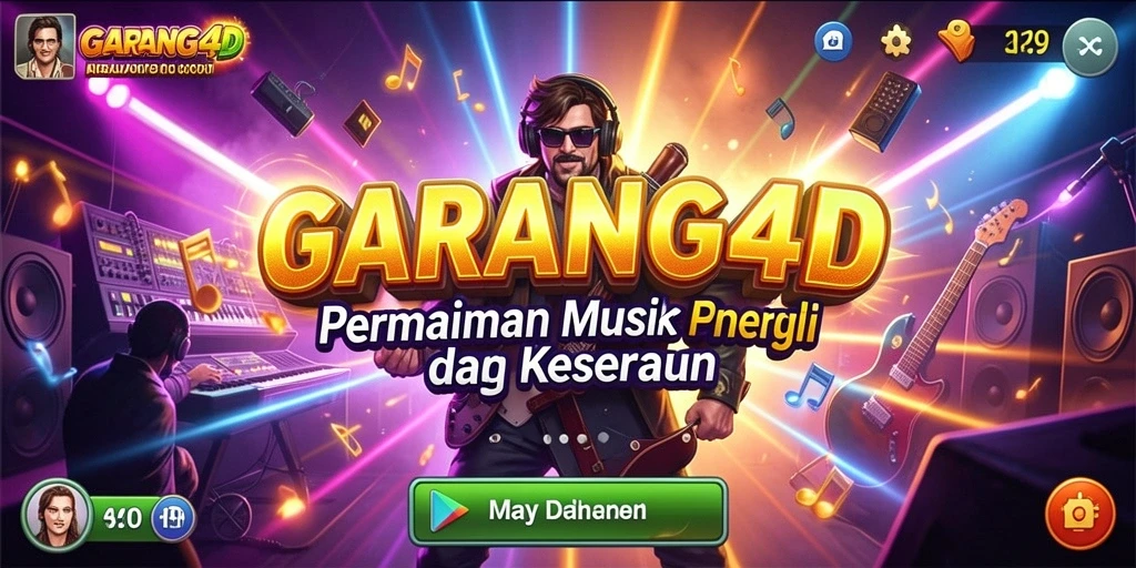 Screenshot menampilkan momen intens saat bermain GARANG4D dengan musik yang menggugah semangat.