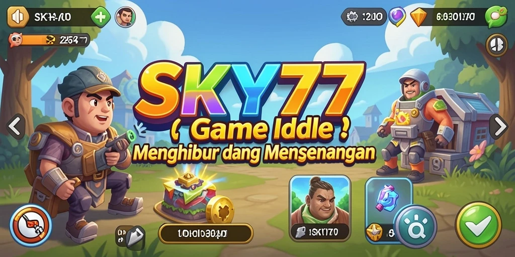 Tangkapan layar gameplay <strong>SKY77</strong> yang menunjukkan kemajuan auto-play yang menarik.