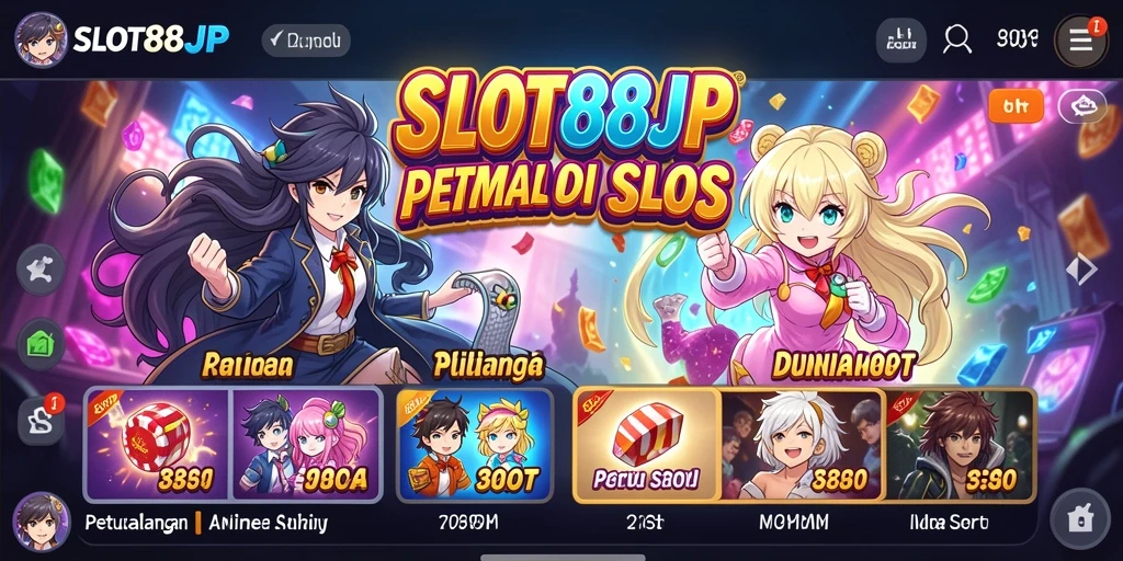 Tampilan menarik dengan karakter anime di SLOT88JP yang siap menghibur.