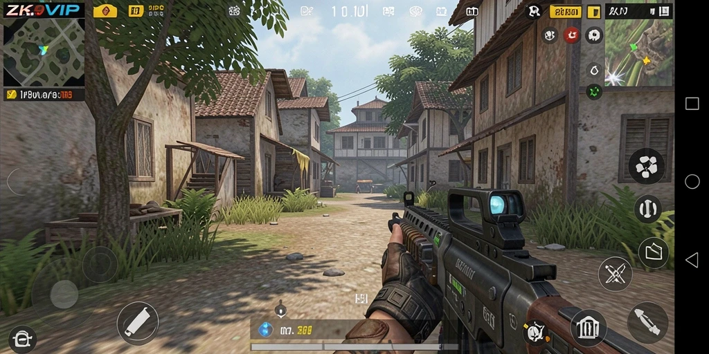 Tampilan seru gameplay ZK9VIP dengan aksi menembak yang mendebarkan.